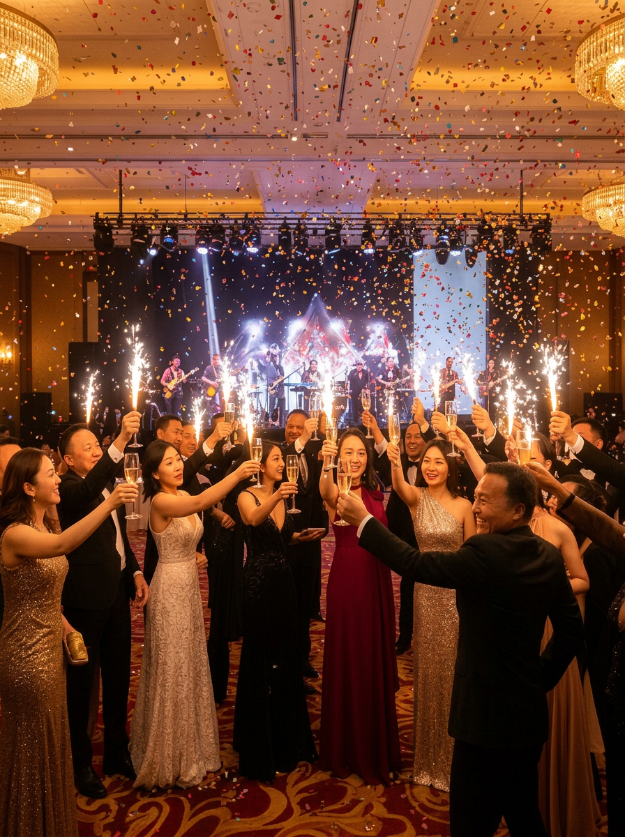Private celebration entertainment at a Dubai villa