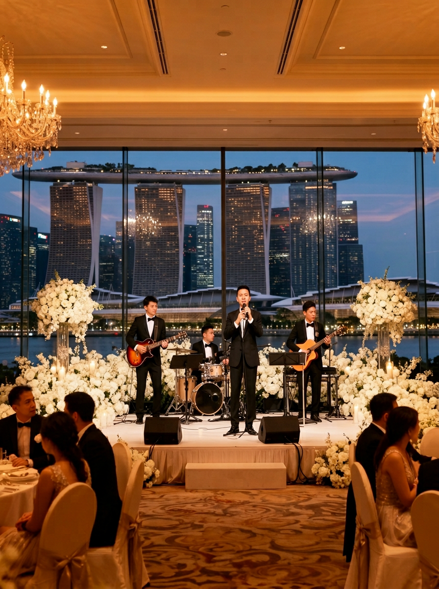 Wedding entertainment at a luxury Dubai ballroom