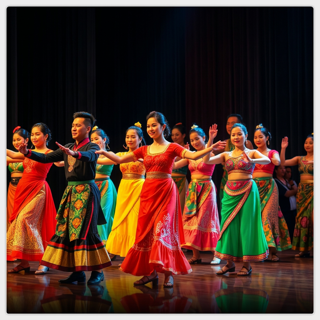 Professional dance show performance at a Dubai gala event